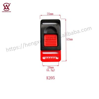 Libere a fivela de plástico central